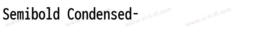 Semibold Condensed字体转换